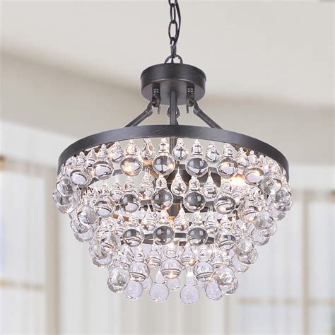 wayfair black crystal chandeliers